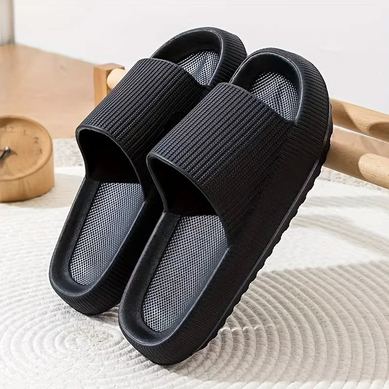 Men's Thick Bottom EVA Indoor Home Slippers Anti-Slip Suitable for Outdoor Wear Comfortable Home Slippers for Men
