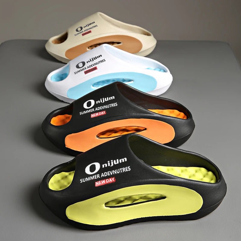 Couple Style Summer Casual 2025 Slippers New Anti-Slip and Anti-Odor Men's and Women's Outdoor Beach Slippers