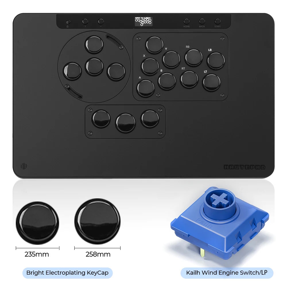 Haute42 HautePad X Leverless Fightstick – RGB Hitbox Controller