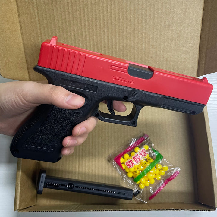 High quality soft bullet air gun manual G17 glock toy gun lower magazine laser outdoor sports CS game weapons children gift