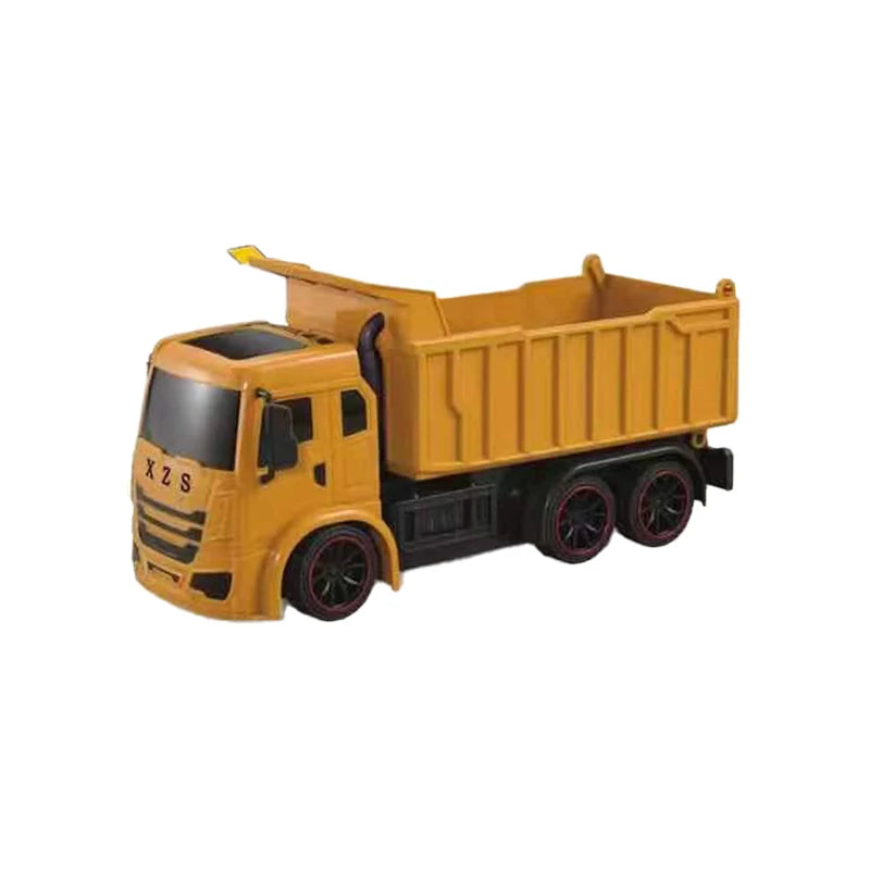 ZWN 2.4G Remote Control Excavator Dump Truck RC Model Car Toy Professional Alloy Plastic Simulation Construction Vehicle for Kid