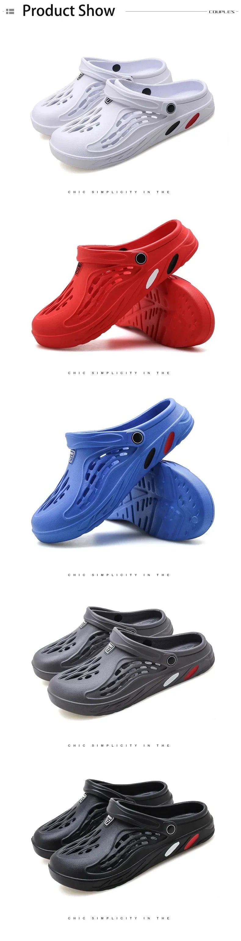 YRZL Mens Slippers Unisex Soft Non-slip Wear-resistant Casual Mens Sandals Comfortable Slip on Beach Shoes Outdoor Slippers Man