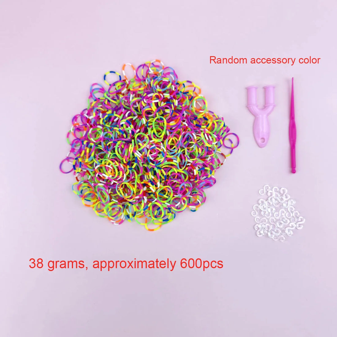 600PCS Loom Bands Bracelet Kit – DIY Jewelry Craft Set for Girls