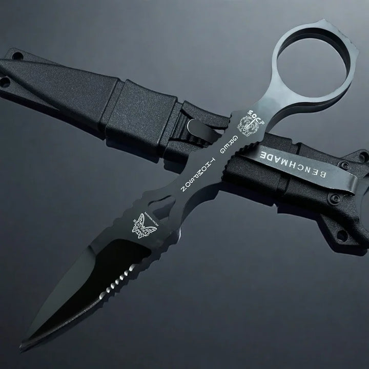 BM176 SOC Fixed Blade Knife – 440C Tactical Hunting Knife with Sheath