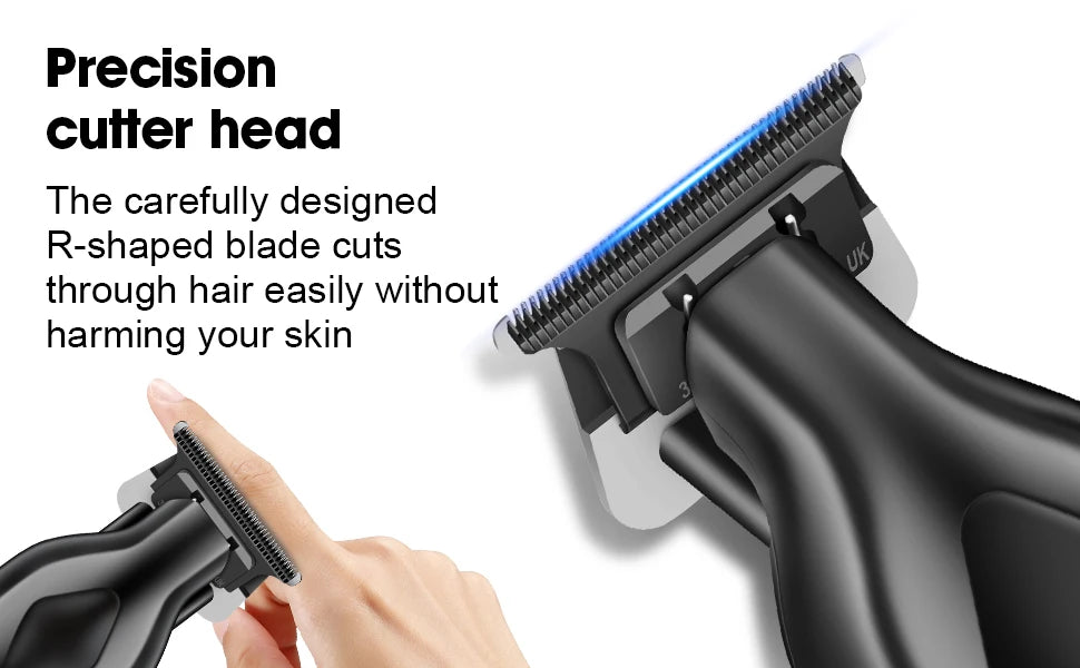 hiena Finish Machine Electric Professional Electric Hair Clippers Beard Clipper Rechargeable Men's Shaver Hair Trimmer Kit