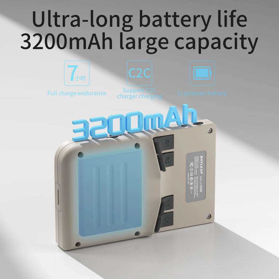 BATLEXP G350 Handheld Console – 3.5" IPS, Dual Joystick, Vibration