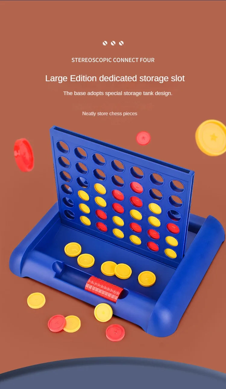 4-in-a-Row Connect Board Game – Classic Family Strategy Toy