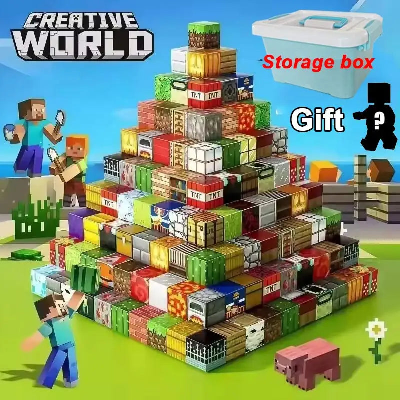 Minecraft Magnetic Building Blocks – DIY STEM Construction Set