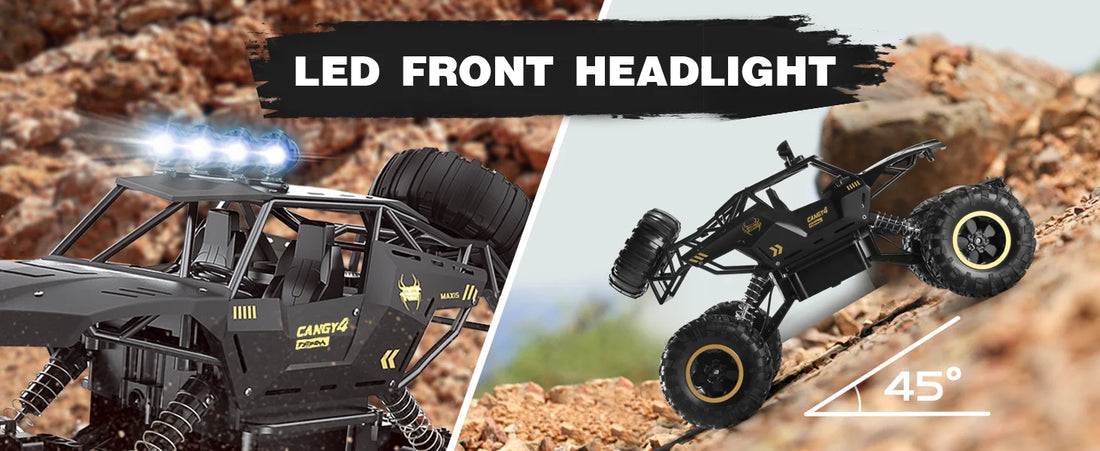 4WD 1:12/16 Scale All Terrain RC Car 20KM/H High Speed Electric Vehicle Remote Control Off-Road Truck LED HeadLight Gifts Adults