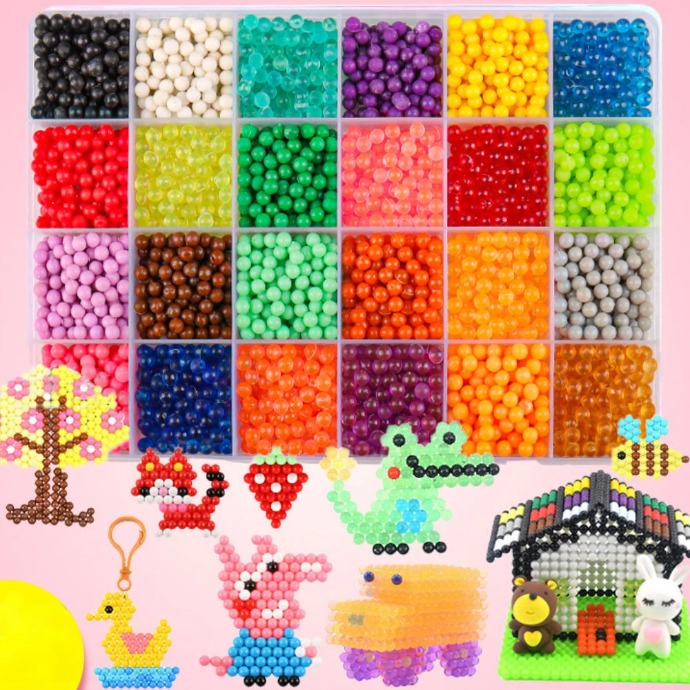 1000PCS Water Spray Magic Beads Set – DIY Puzzle Craft Toy