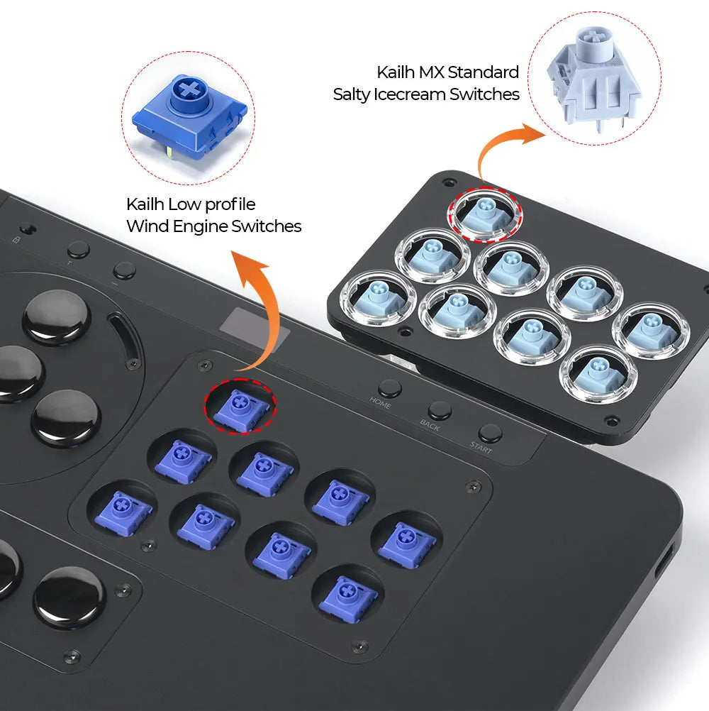 Haute42 HautePad X Leverless Fightstick – RGB Hitbox Controller