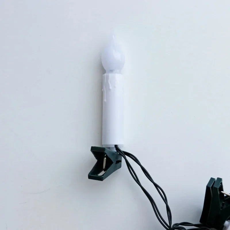 Flameless Taper Candle String Lights – 10/20 LED Christmas Decor