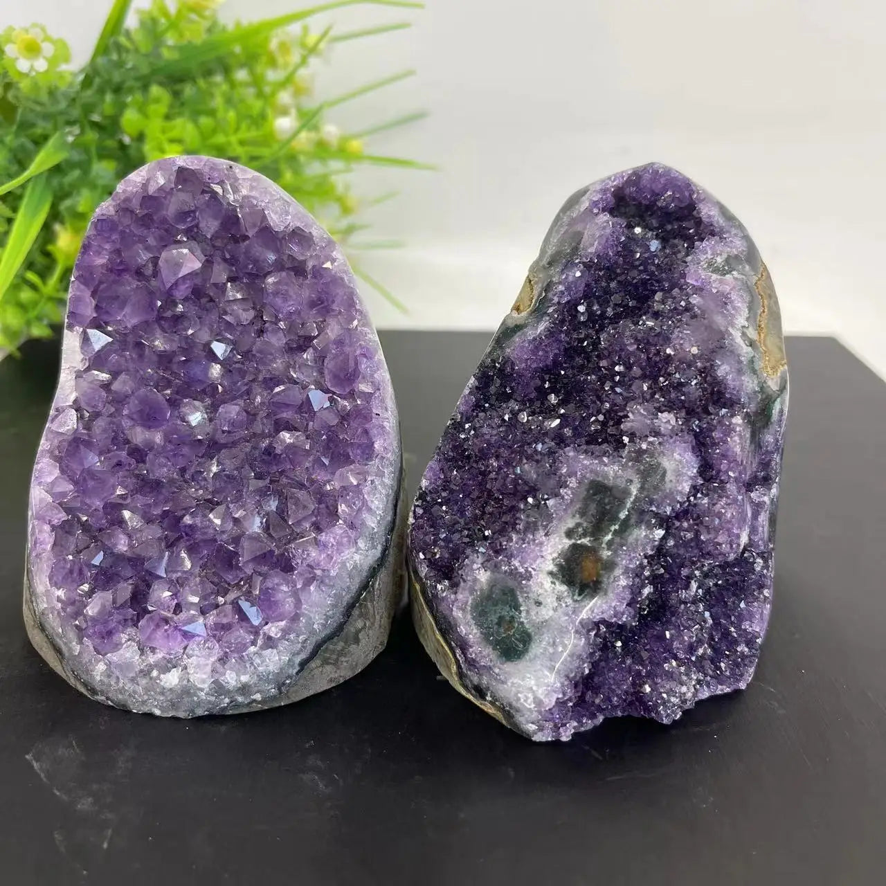 Natural Amethyst Crystal Cluster – Raw Quartz Geode for Home & Reiki