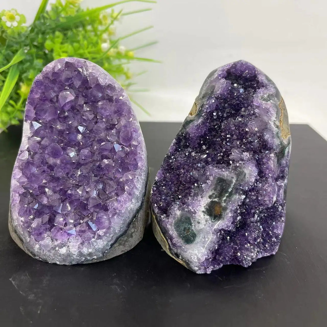 Natural Amethyst Crystal Cluster – Raw Quartz Geode for Home & Reiki