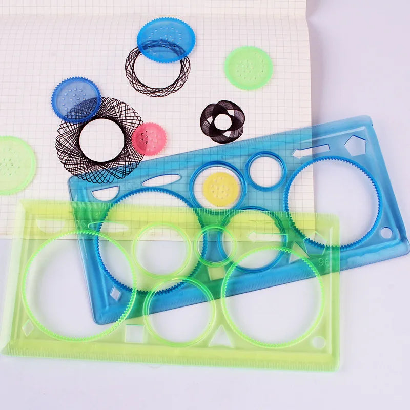 Geometry Spirograph Drawing Stencil Set – Kids Creative Art Toy