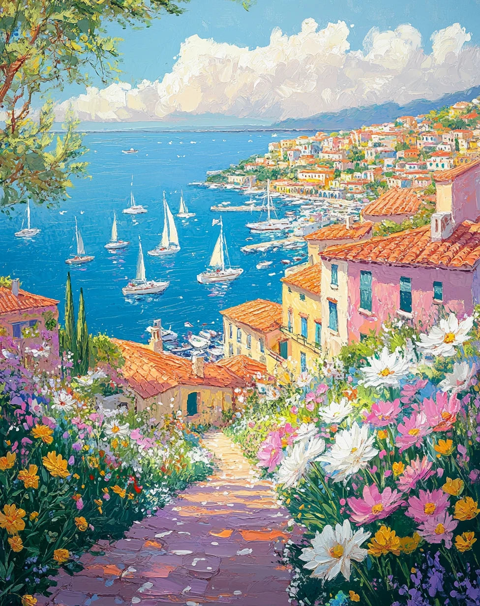 GATYZTORY Paint By Numbers – Flower Scenery Oil Painting Kit
