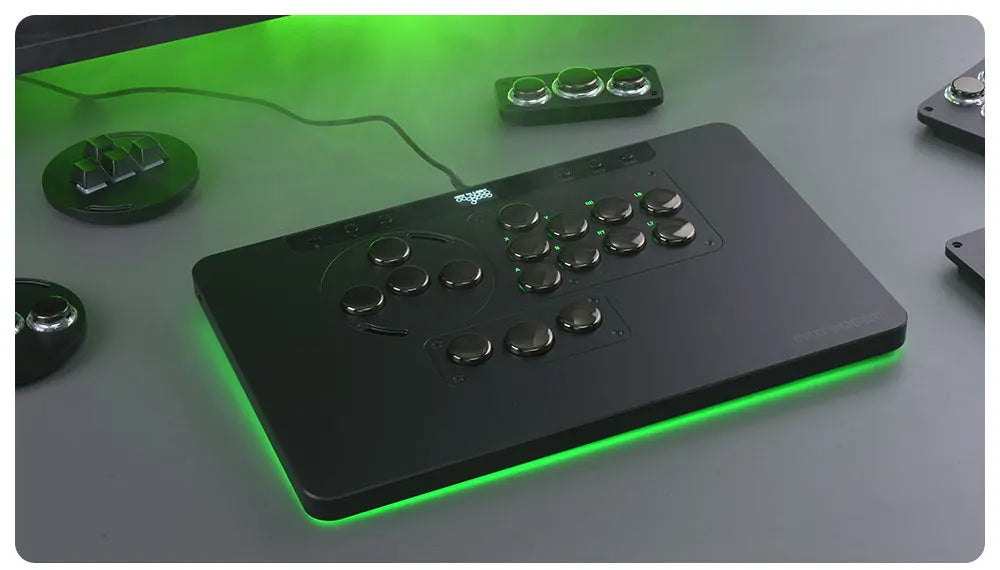 Haute42 HautePad X Leverless Fightstick – RGB Hitbox Controller