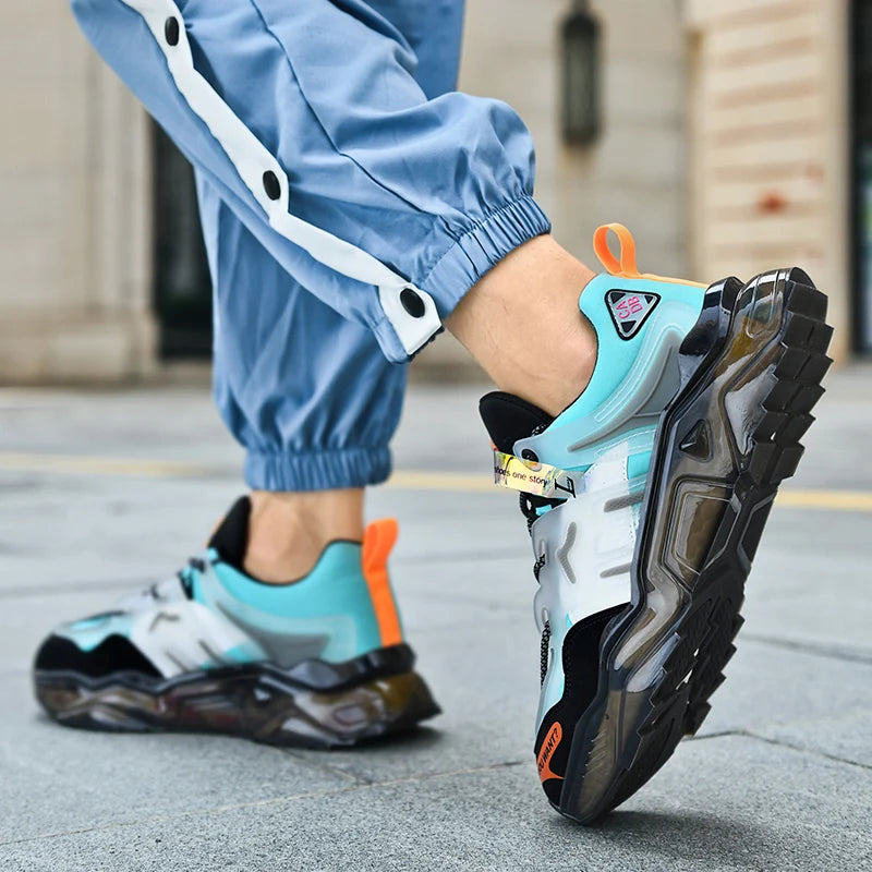 Men's Breathable Casual Sneakers Luxury Trainer Fashion Loafers Running Shoes - Comfortable Race Shoes for Male