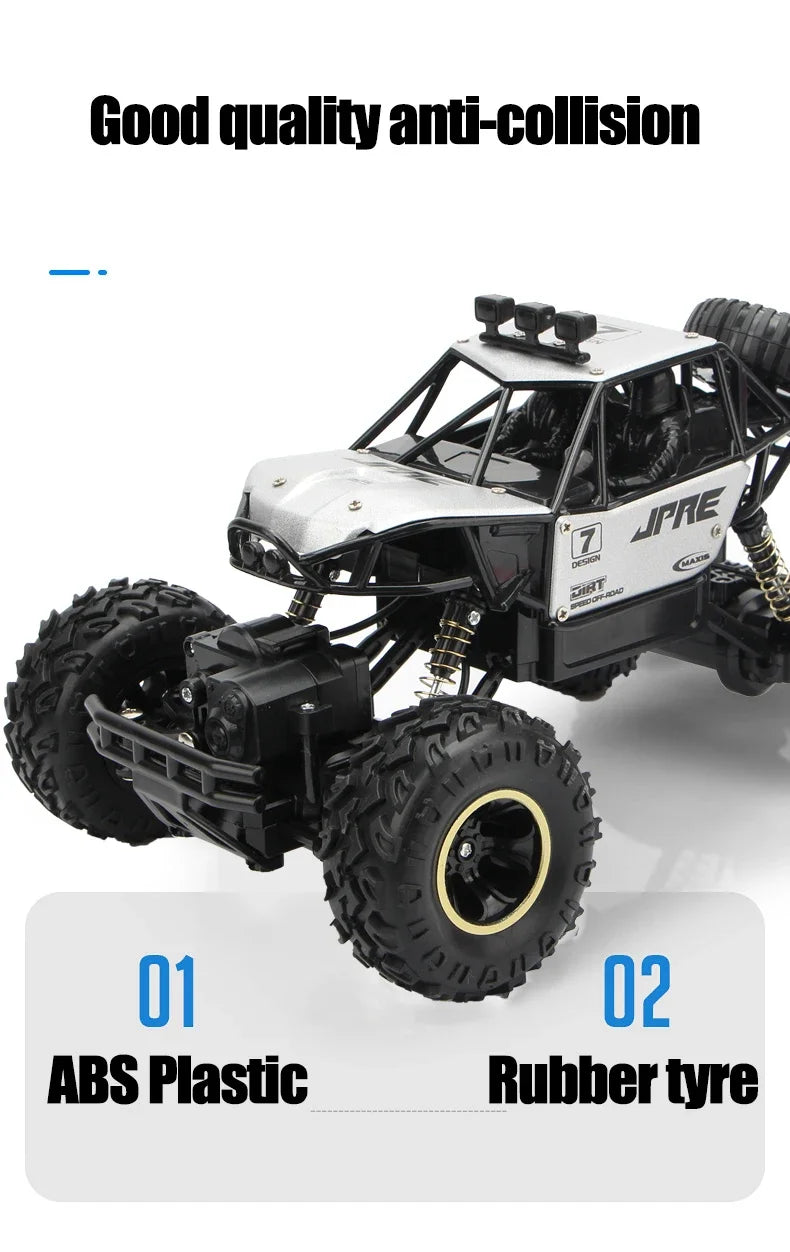4WD 1:12/16 Scale All Terrain RC Car 20KM/H High Speed Electric Vehicle Remote Control Off-Road Truck LED HeadLight Gifts Adults