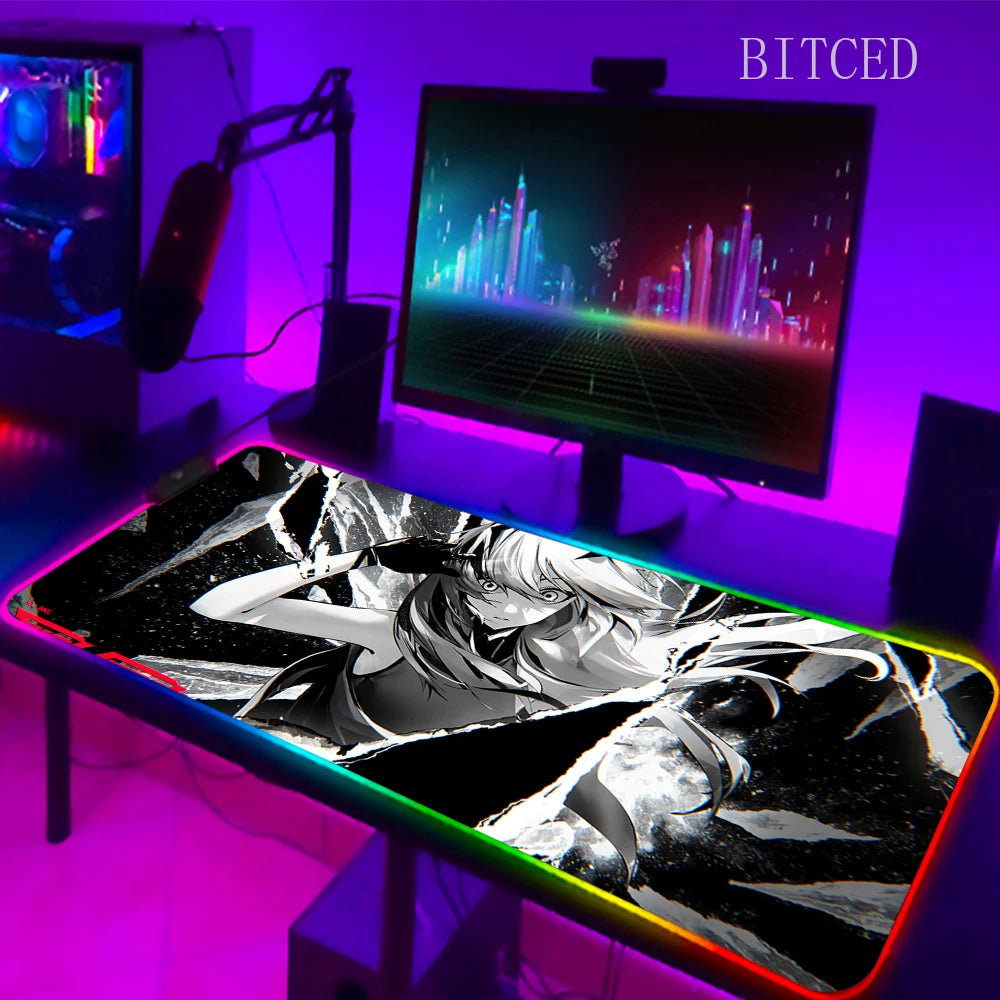 YUki Aim Gamer Keyboard Base With Backlight RGB LED Office Accessory Games Computers Diy Gaming Computer Desk Table Mouse Pad XL