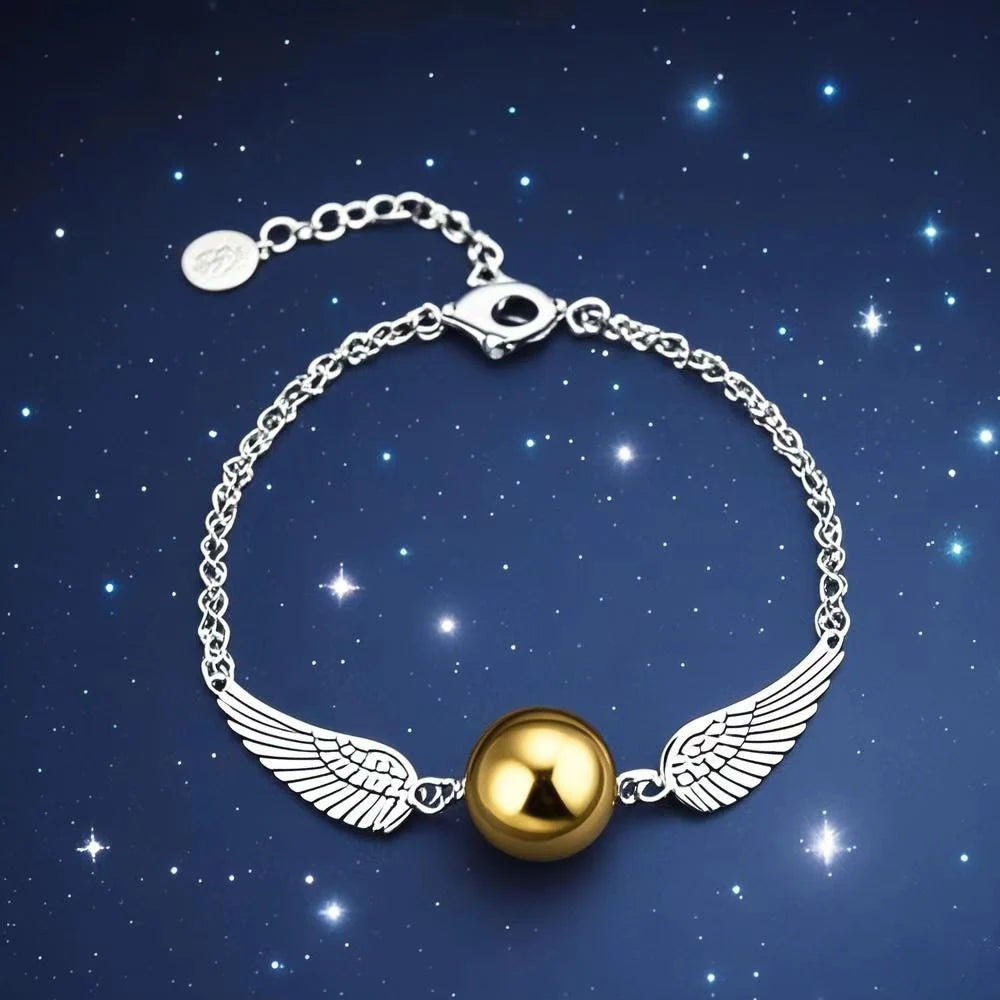 Golden Snitch & Hedwig Bracelet – Handmade Potter Fan Jewelry