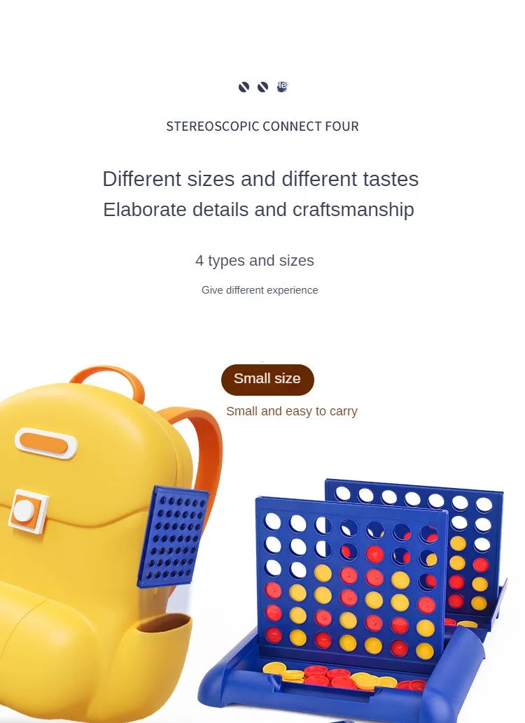 4-in-a-Row Connect Board Game – Classic Family Strategy Toy