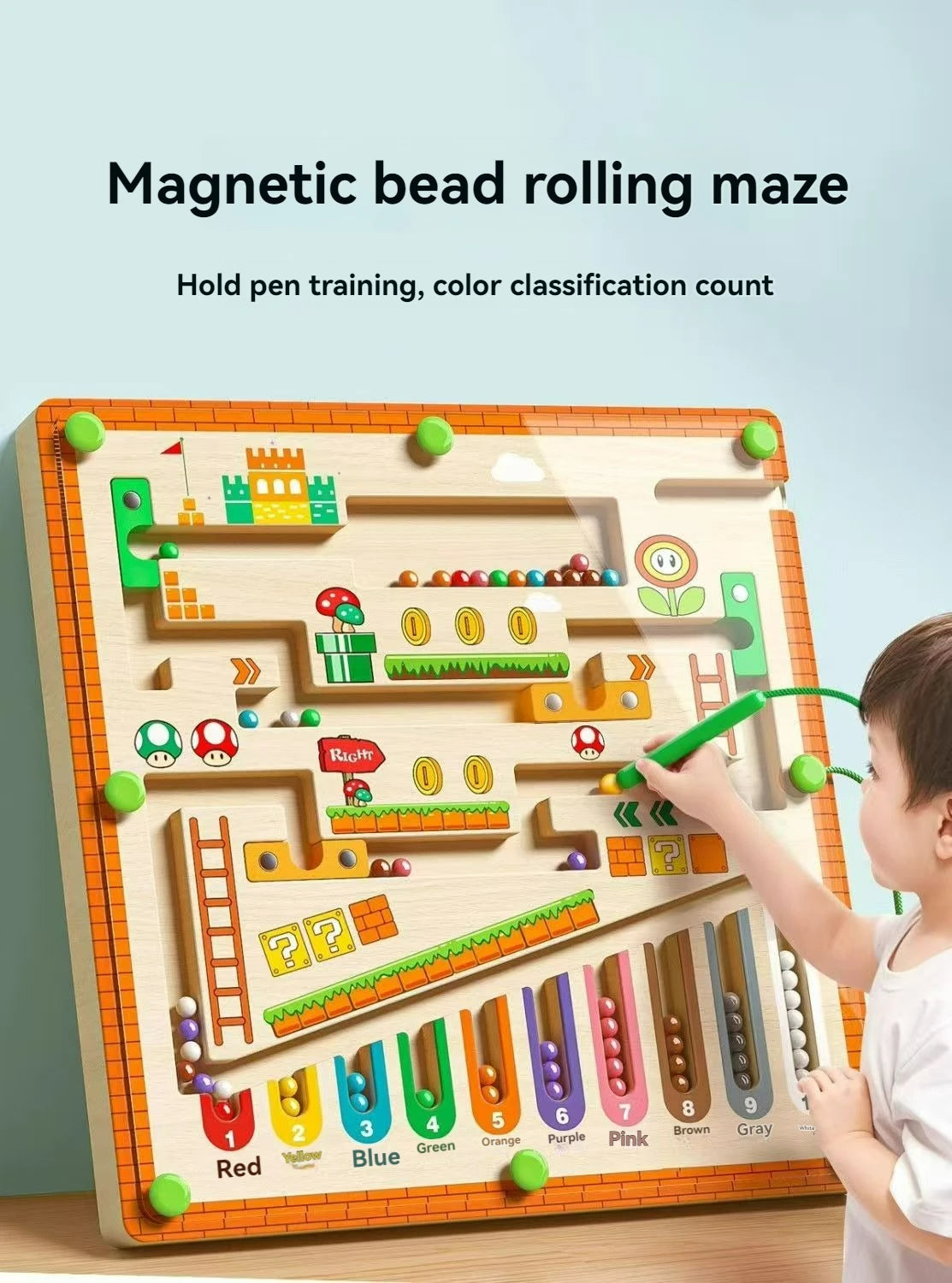 Children’s Magnetic Maze Puzzle – Early Education Toy for Ages 3–4