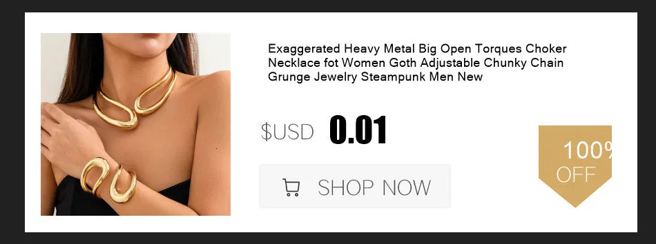 Ingemark 2PC Irregular CCB Bead Chain – Goth Cross Pendant Choker