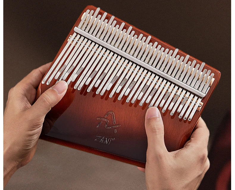 34-Tone Wooden Kalimba – Thumb Piano for Meditation & Healing