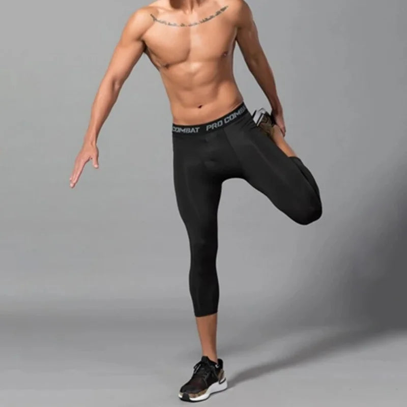 Mens Compression Pants Tights Cool Dry Leggings Sports Baselayer Running Tights Athletic Workout Active Shorts