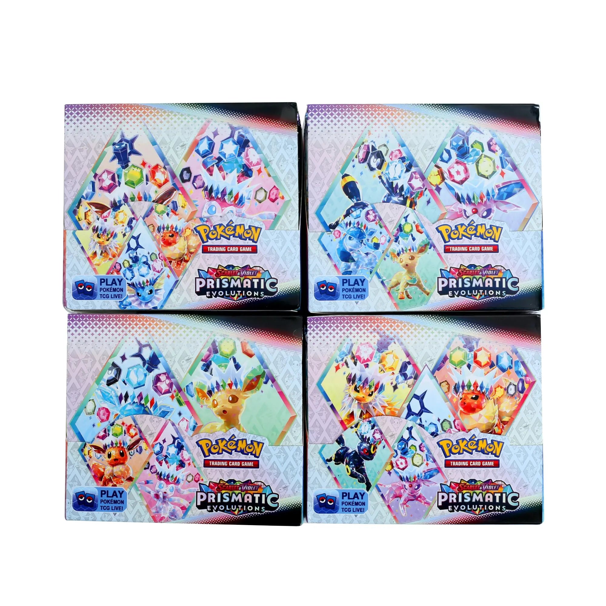 360Pcs Pokemon Card Prismatic Evolutions Scarlet Violet 151 Surging Sparks PALDEAN FATES English Booster Battle Transaction Card