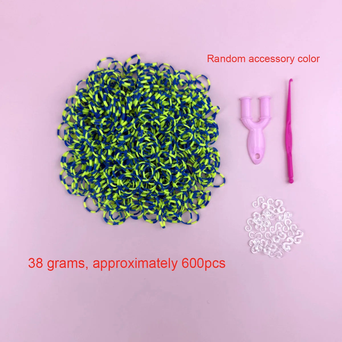 600PCS Loom Bands Bracelet Kit – DIY Jewelry Craft Set for Girls