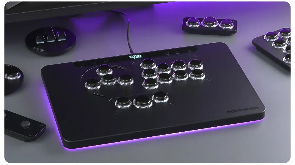 Haute42 HautePad X Leverless Fightstick – RGB Hitbox Controller