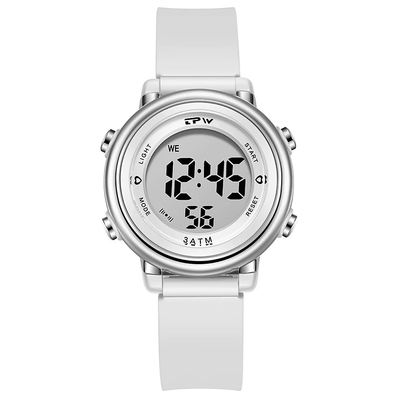 Waterproof Alarm Student Watches Boys Girls Lady Sport Watch Colorful Led Digital Wristwatches