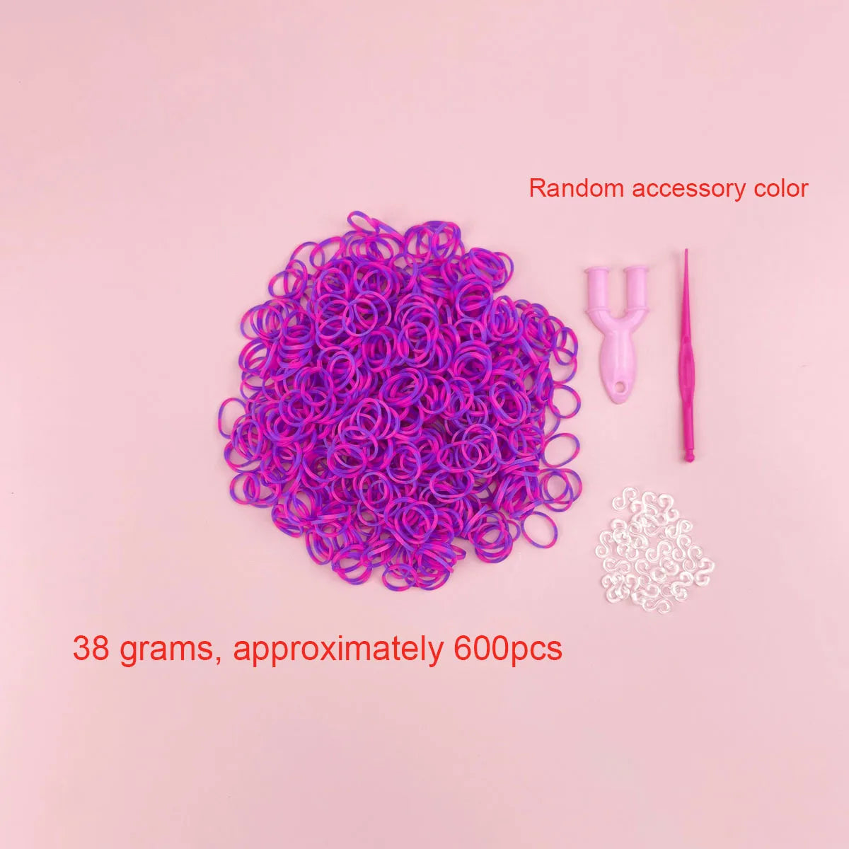 600PCS Loom Bands Bracelet Kit – DIY Jewelry Craft Set for Girls