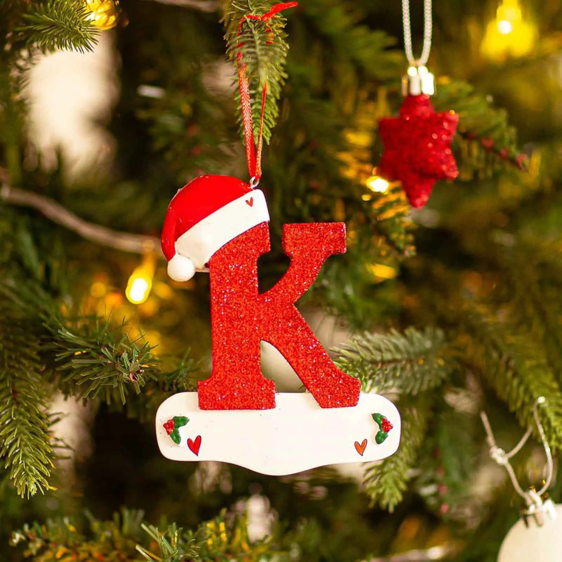 Christmas Letter Pendant Decorations – Acrylic DIY Xmas Ornaments