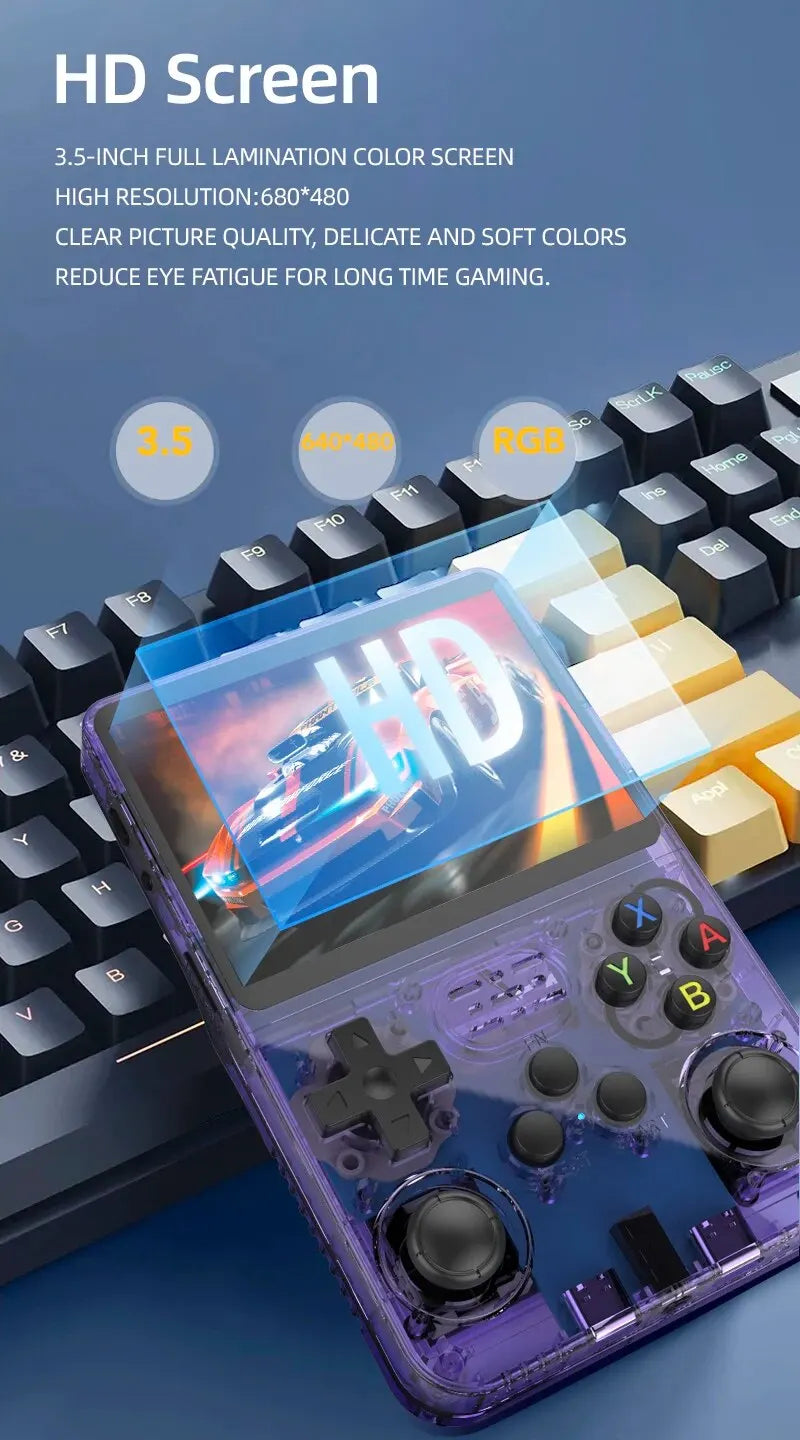 R36S Retro Handheld Game Console – 3.5" IPS, Linux System