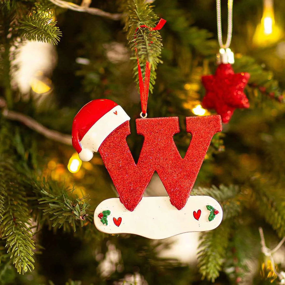 Christmas Letter Pendant Decorations – Acrylic DIY Xmas Ornaments