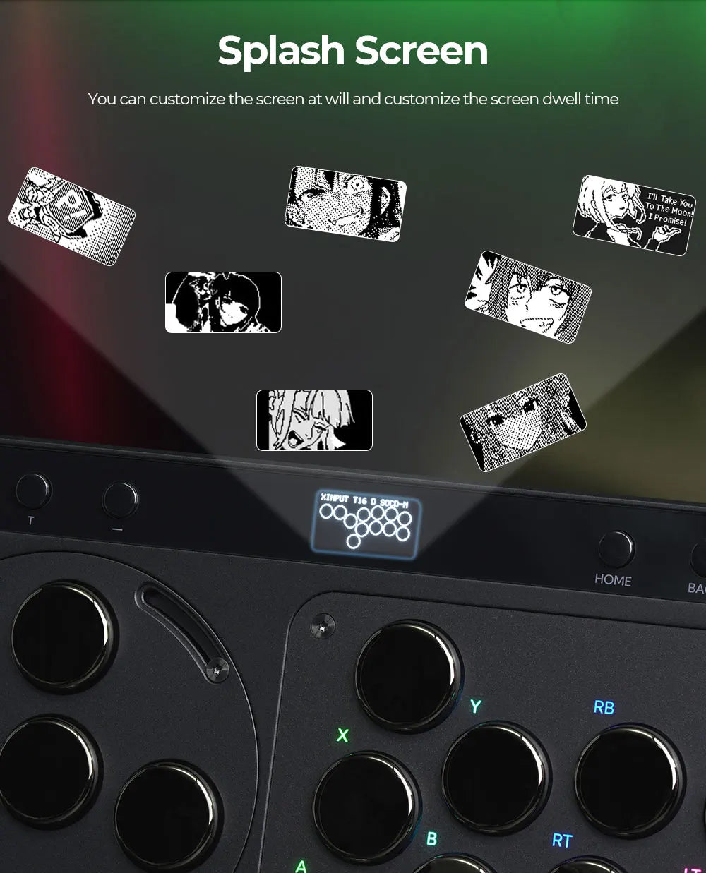 Haute42 HautePad X Leverless Fightstick – RGB Hitbox Controller