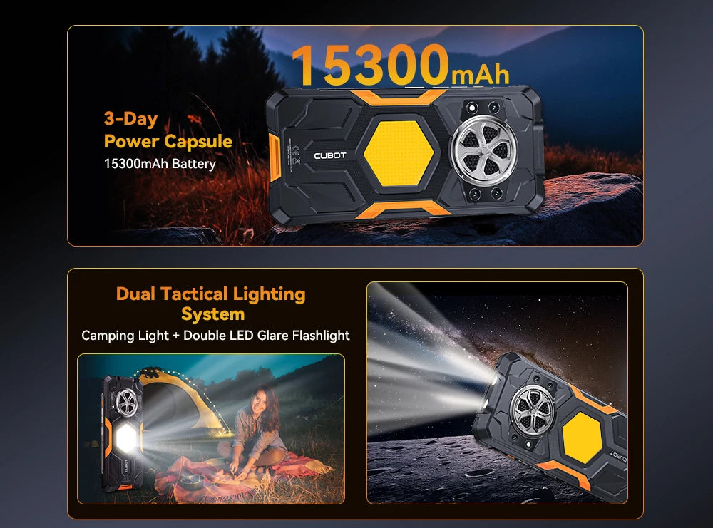 Cubot KingKong Power 5 Rugged Smartphone – 15300mAh, 120Hz