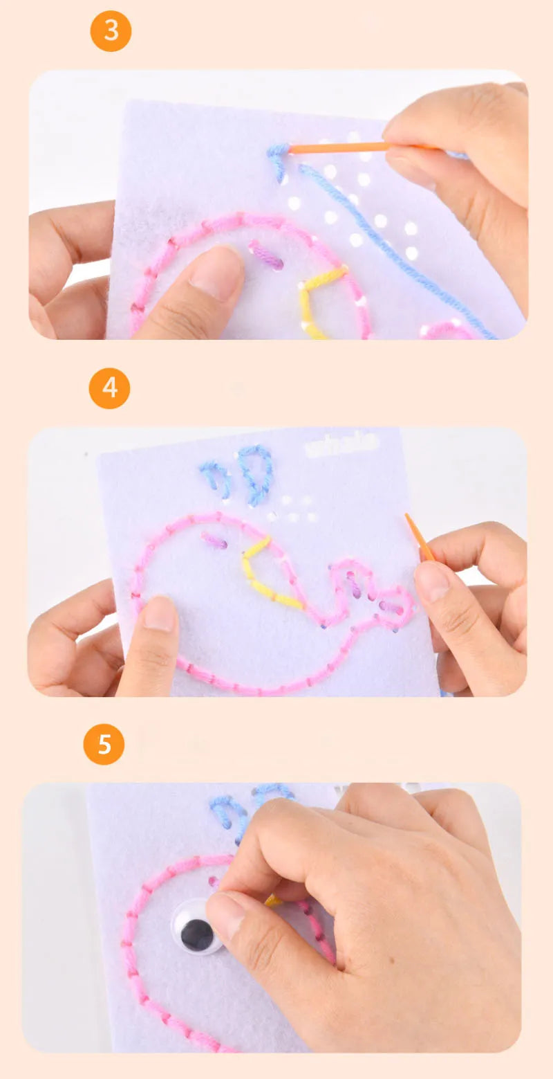 Montessori Lacing Toys – Animal Sewing Kit for Toddlers & Kids