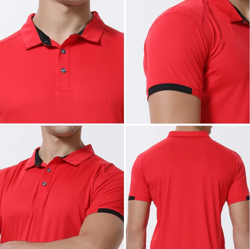 Men’s Quick-Dry Polo Shirt – Casual Sports & Fitness Top