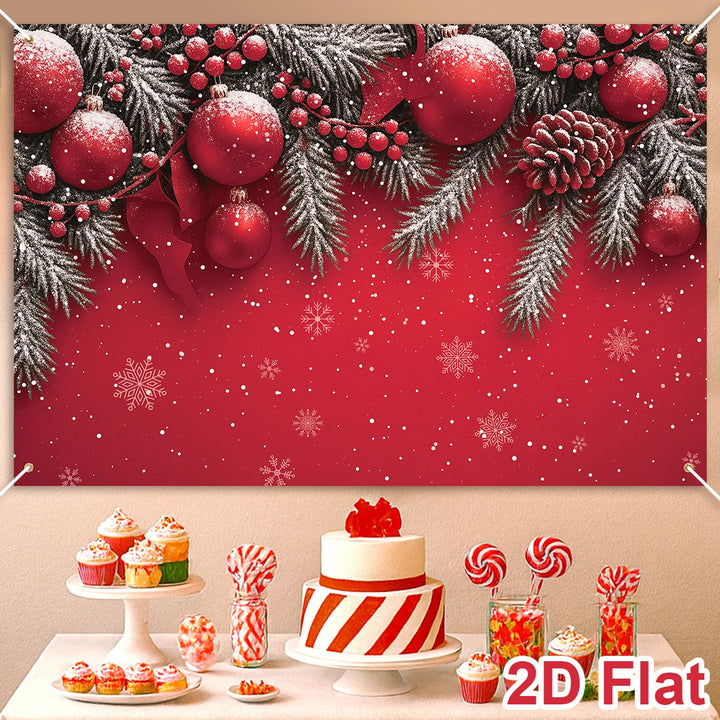 Christmas Tree Backdrop – Merry Christmas Photo Background