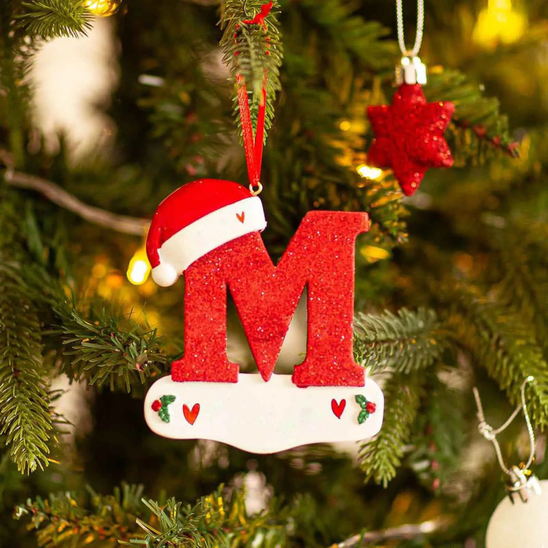 Christmas Letter Pendant Decorations – Acrylic DIY Xmas Ornaments