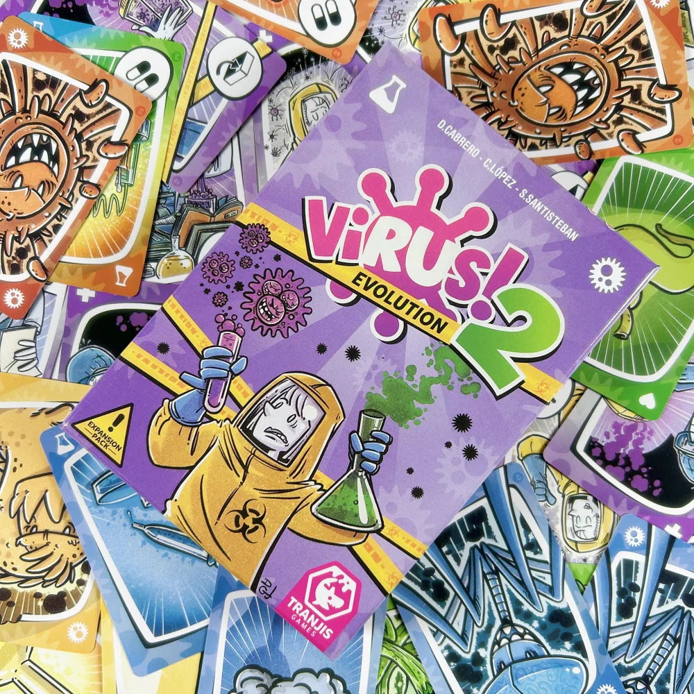 Virus! 1 2 3 Board Game – Bilingual Spanish/English Card Game
