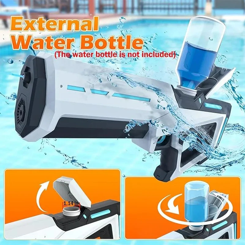 Electric Water Gun – Powerful Automatic Squirt Blaster for Adults & Kids