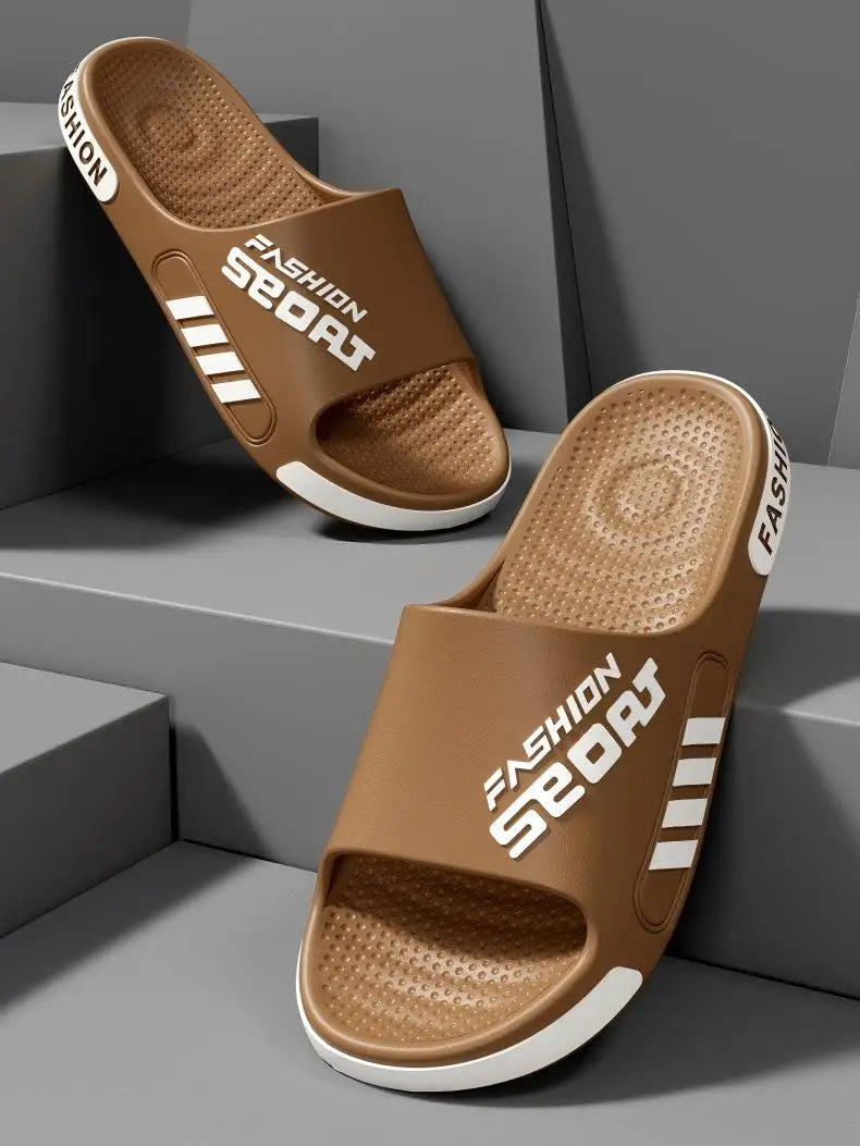 Men's and Women's Professional Design Large Size Eva Slippers Trendyy Student Couple Slippers Outdoor Wear Non-Slip Slippers Women's Summer