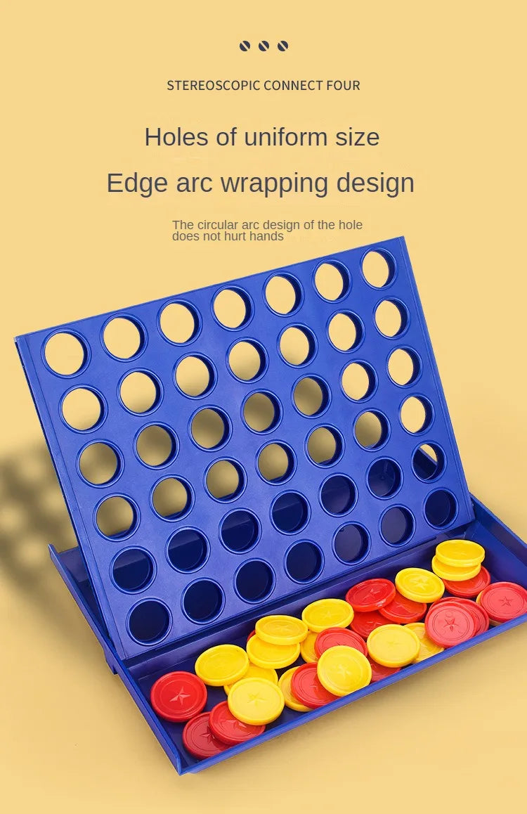 4-in-a-Row Connect Board Game – Classic Family Strategy Toy