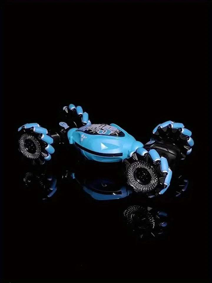 4WD RC Drift Car With Music Led Lights 2.4G Gesture Radio Remote Control Spray Stunt Car 360° Rotating Climbing Car Toys Gift