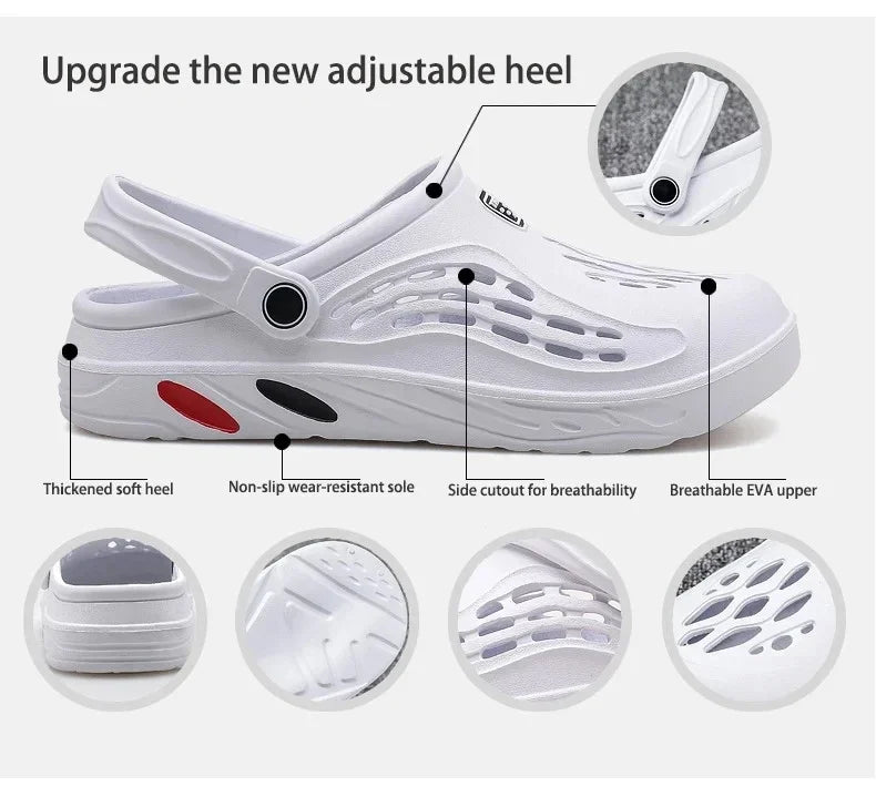 YRZL Mens Slippers Unisex Soft Non-slip Wear-resistant Casual Mens Sandals Comfortable Slip on Beach Shoes Outdoor Slippers Man